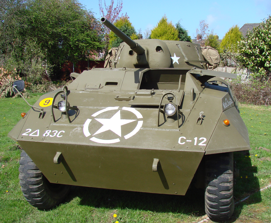 Military Action vehicle M8 greyhound for hire